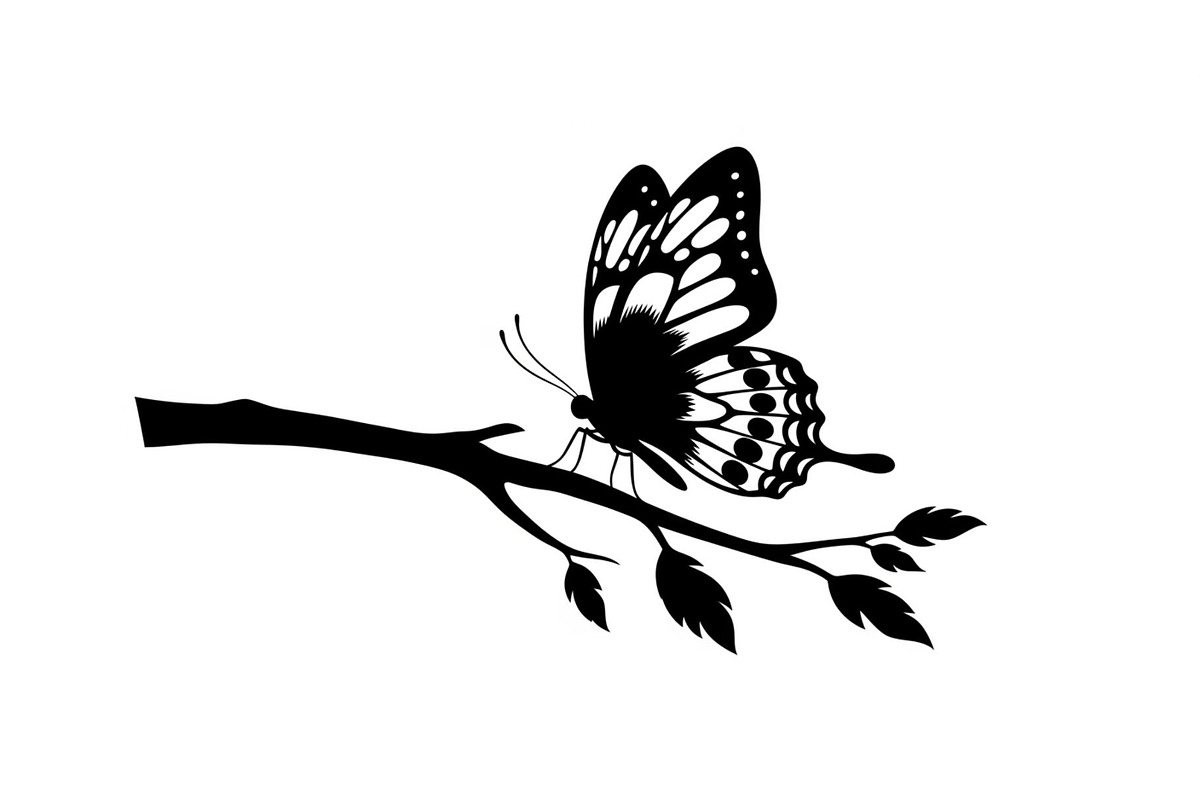 Butterfly Branch SVG Bundle, an Illustration by Creativeshirt (Photo 8 of 31)