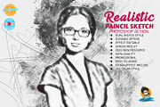 Realistic Pencil Sketch Photoshop, an Action Add-On by MRI STUDIO (Thumbnail 1 of 17)