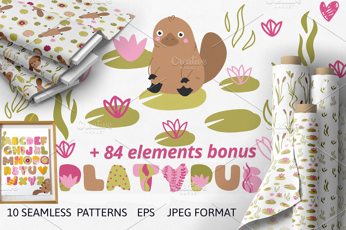 Platypus + BONUS 84 element, a Pattern Graphic by Lineli (Photo 1 of 8)