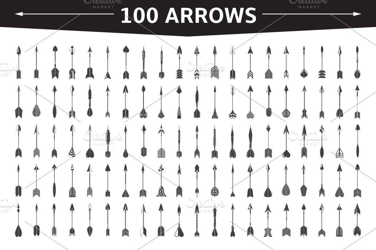 Decorative Boho Arrow and Dart Set, an Object Graphic by Designfour (Photo 1 of 7)