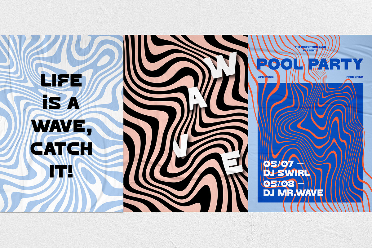 Distorted Lines Patterns, a Pattern Graphic by Briddy (Photo 7 of 8)