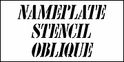 Nameplate Stencil JNL, a Font by Jeff Levine Fonts (Thumbnail 4 of 5)