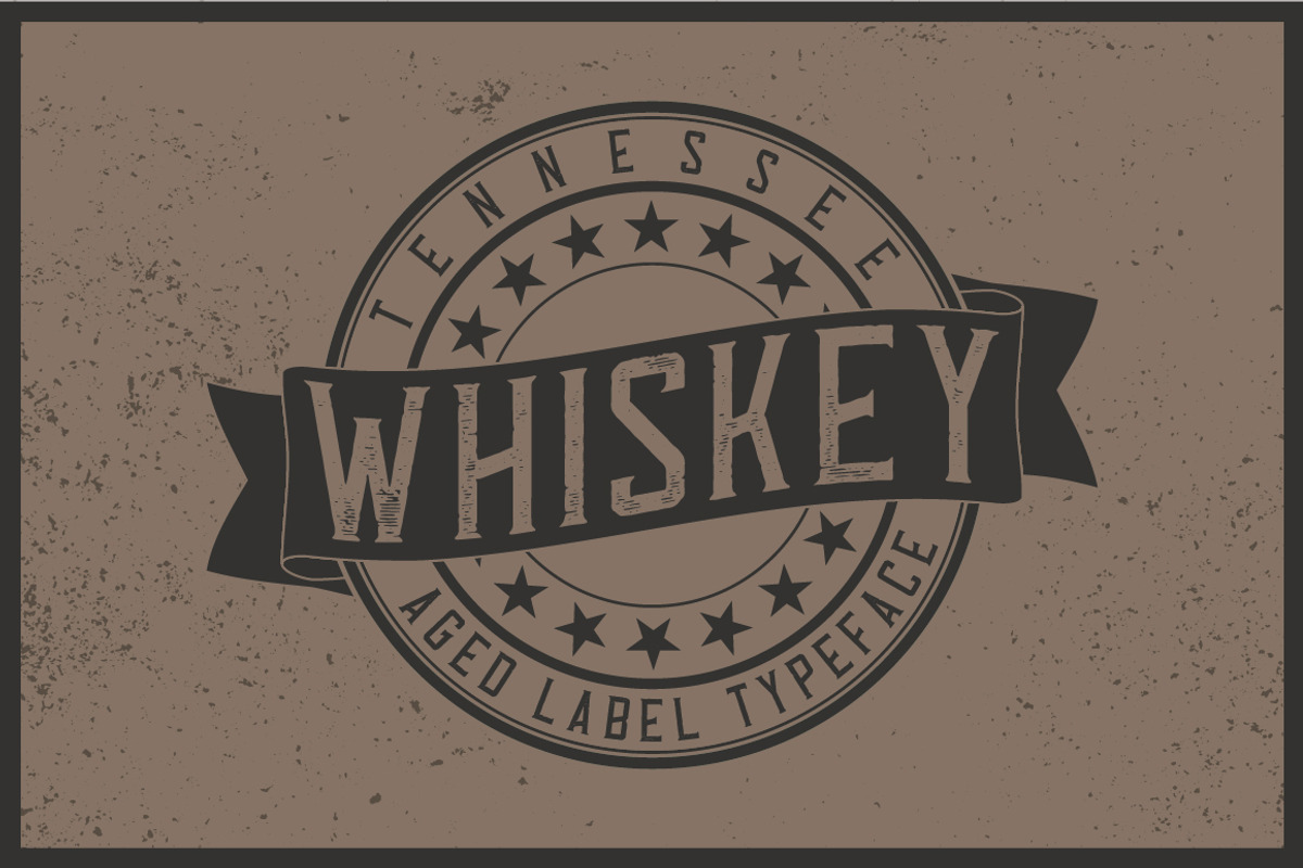 Tennessee Whiskey label font preview 3