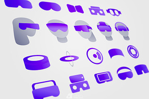 Virtual Reality Logo Templates