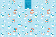 Chillin' Yeti Surface Pattern, a Pattern Graphic by Preyer Design (Thumbnail 6 of 8)