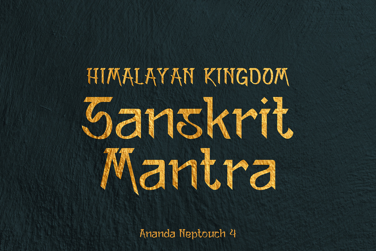 Ananda Neptouch 4 - Font, a Font by aannda (Photo 1 of 10)