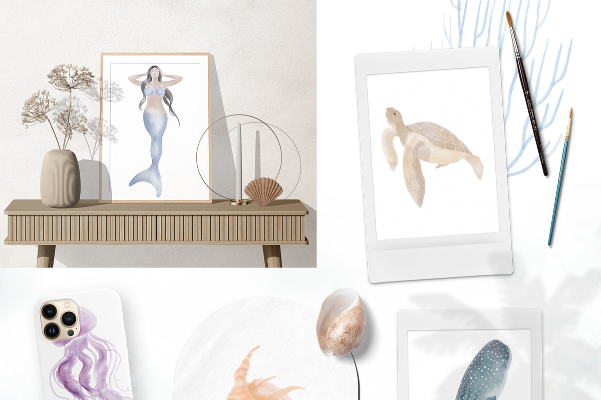 Ocean Life, a Pattern Graphic by mila_leev (Photo 4 of 14)