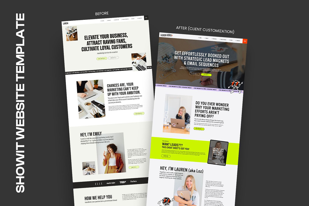 Larch: Showit website template, a Websites & App Template by Aspen Creative Studio (Photo 4 of 4)