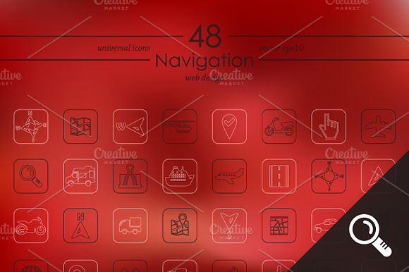 48 Navigation Icons