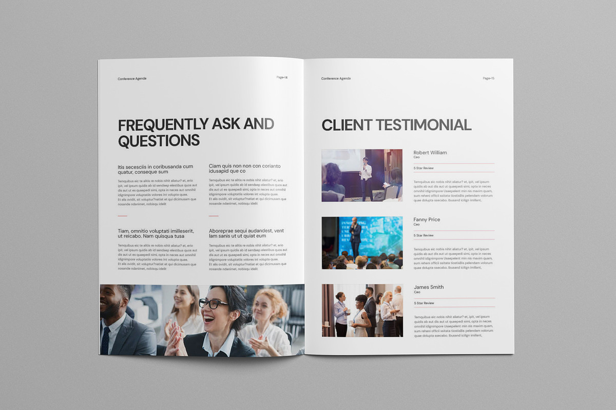 Conference Agenda Canva Template, a Brochure Template by Pixelpick (Photo 8 of 9)