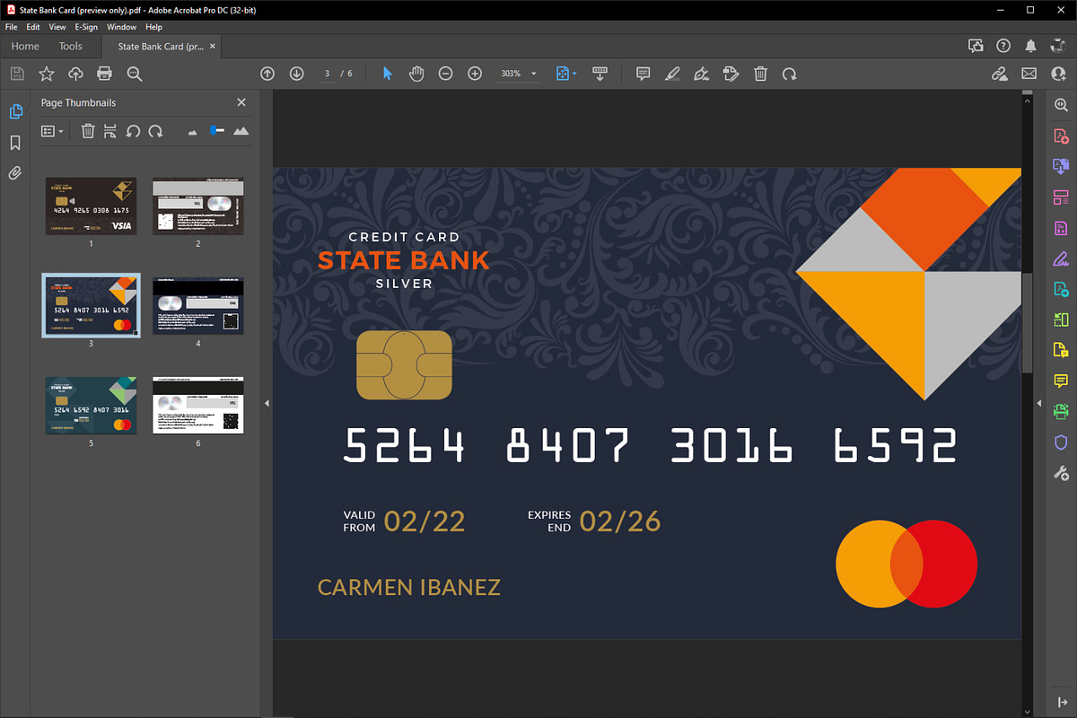 State Bank Card Template Collection, a Card Template by fisihsani (Photo 8 of 8)