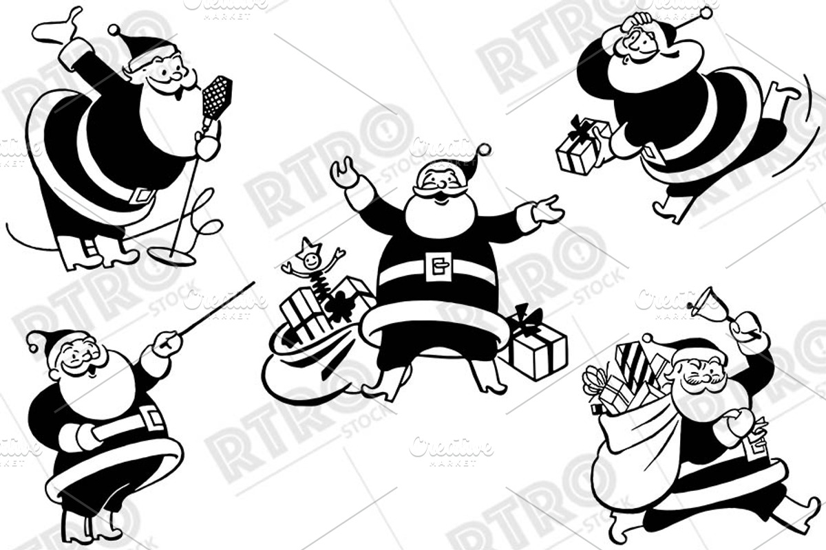 RTRO Santa Claus 4, an Illustration by RTRO Stock (Photo 3 of 5)