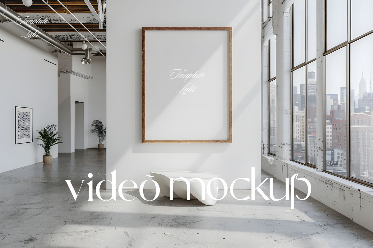 Video Frame Mockup, a Household Mockup by Templatelabsdesign (Photo 1 of 7)