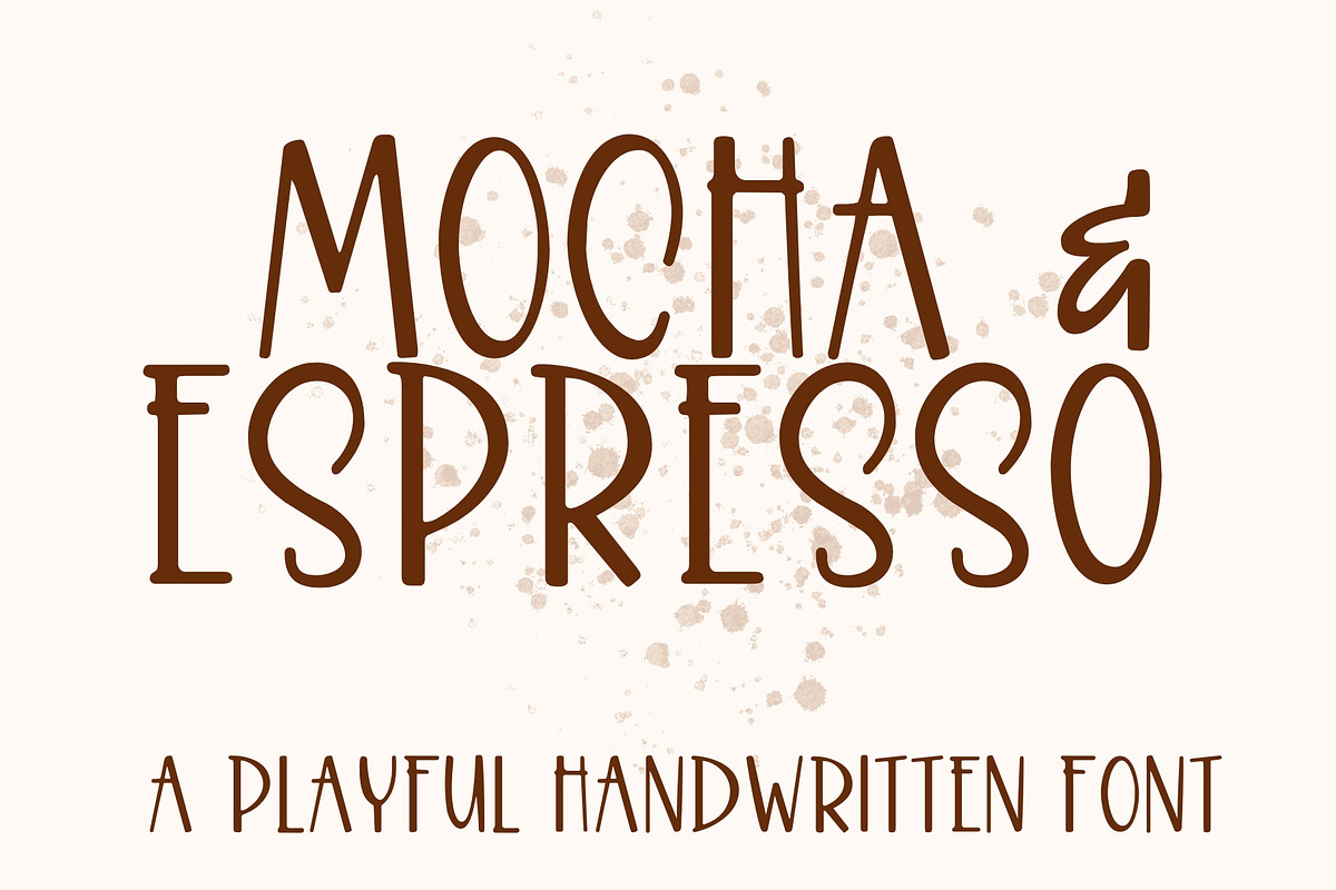 Mocha & Espresso, Cute Handwriting, a Handwritten Font by Designing Digitals (Photo 1 of 7)