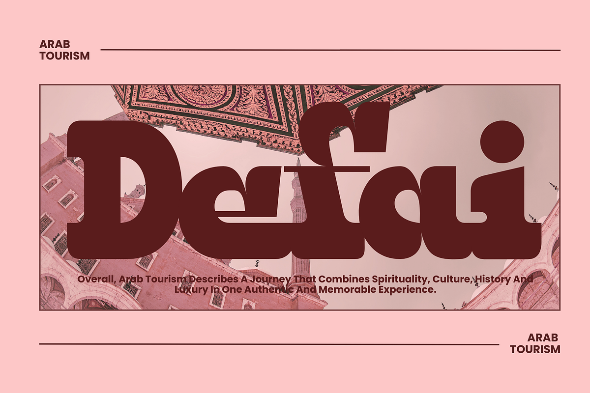 Qebica–Arabic Decorative Slab Serif, a Handwritten Font by MaikoHatta (Photo 3 of 9)