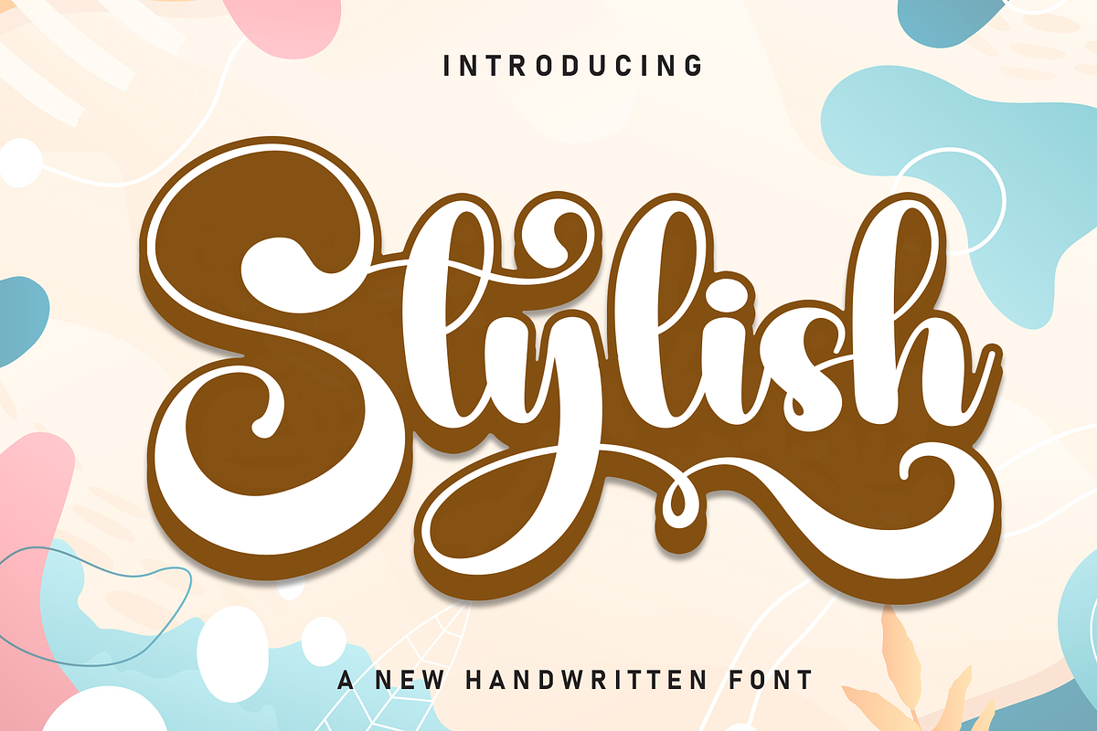 Stylish | Script Font, a Handwritten Font by Scratchones (Photo 1 of 9)