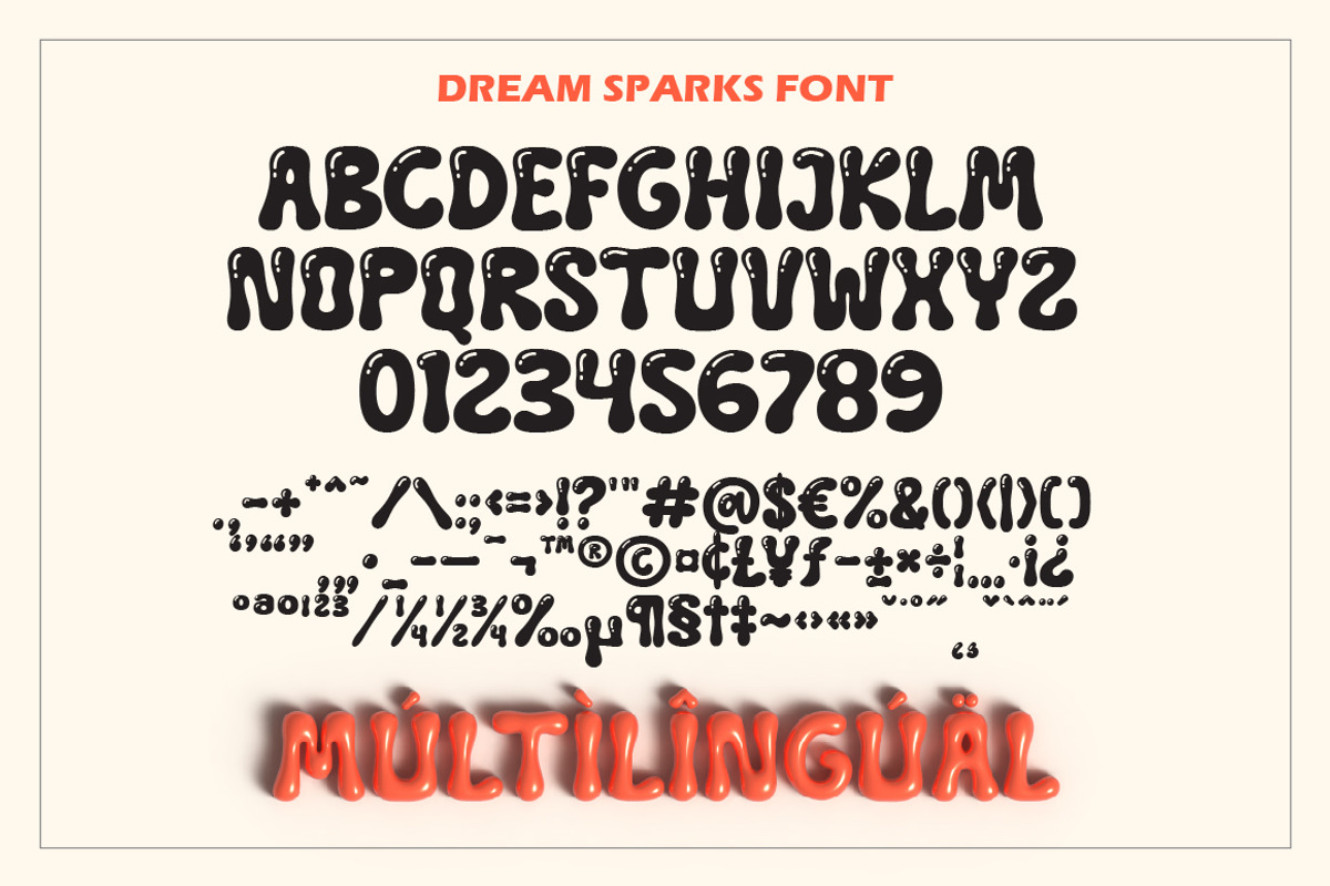 Dream Sparks - Bubble Display Font, a Handwritten Font by Typebae (Photo 8 of 8)