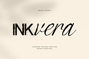 Inkvera | Modern Textured font duo, a Script Font by Typoraith Co (Thumbnail 1 of 11)