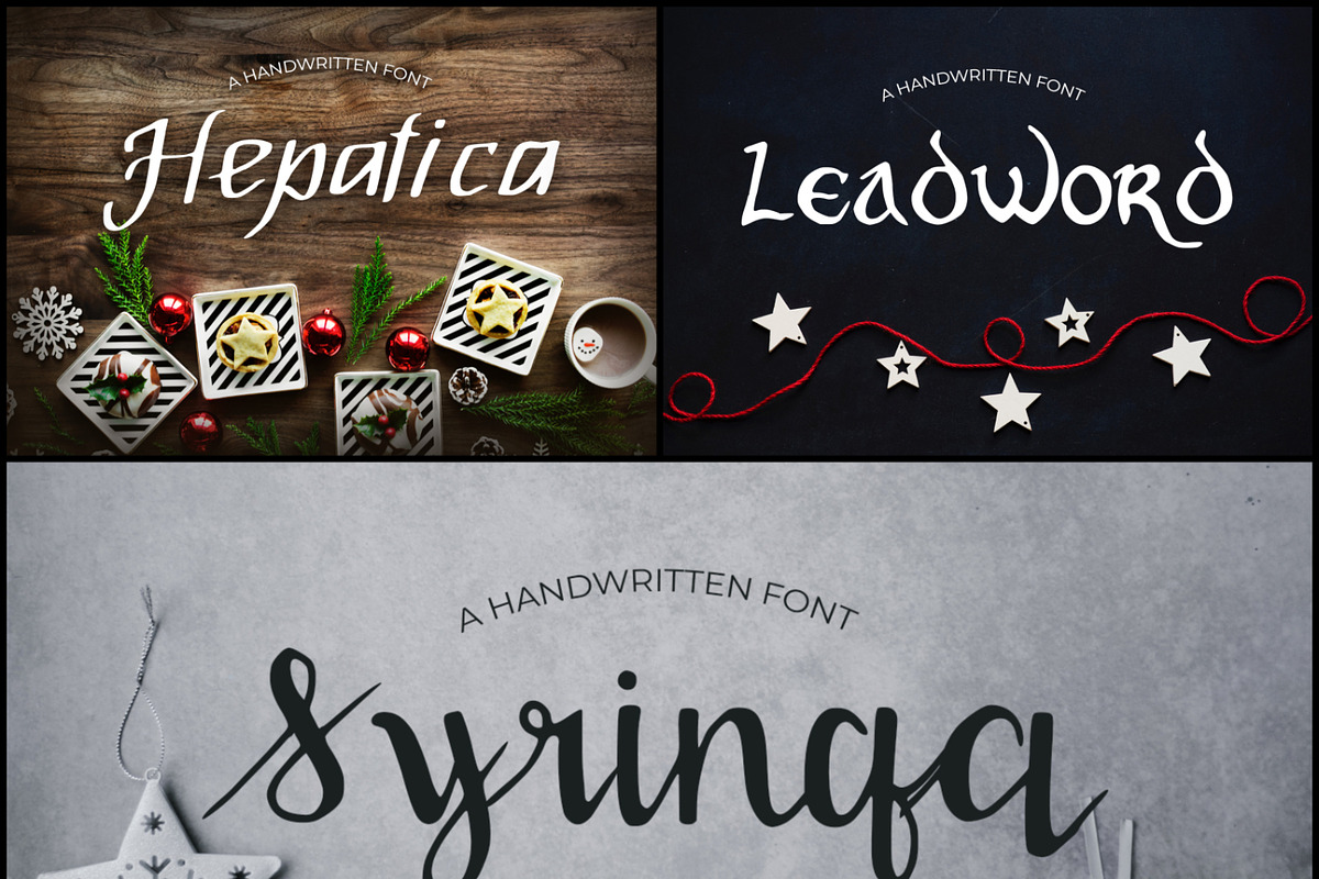 15 Creative Handmade Fonts Bundle preview 2