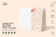 Vogue Size Gift Bag Mock-up, a Print Template by Branda Keeps (Thumbnail 1 of 17)