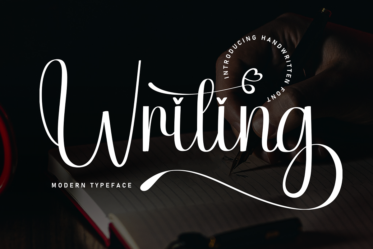 Writing | Script Font, a Handwritten Font by Scratchones (Photo 1 of 9)