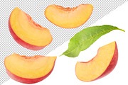 Cut peaches, an Object Graphic by Fruits+Veggies (Thumbnail 5 of 6)