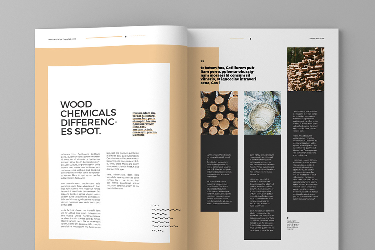 Timber - Magazine Template, a Magazine Template by inspirasign