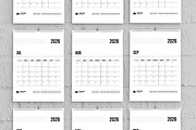 Modern Printable Wall Calendar, a Stationery Template by MightyDesign (Thumbnail 4 of 8)