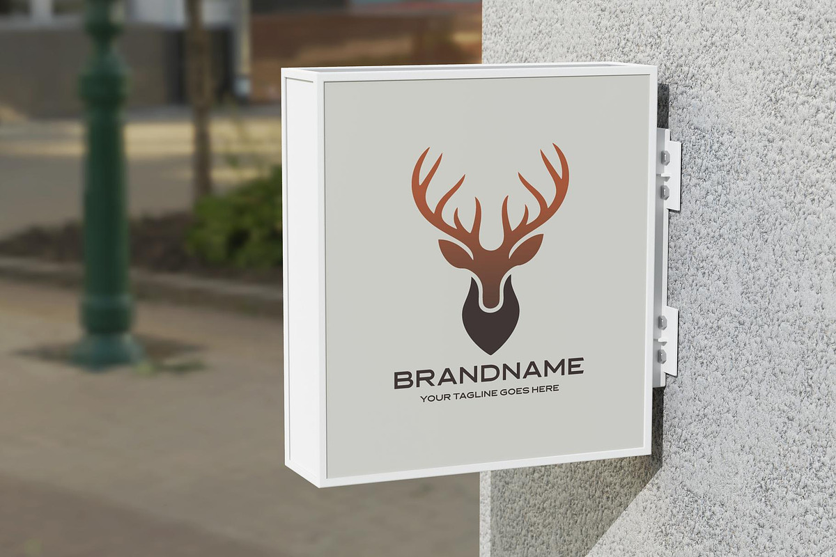 Minimalist Deer Logo Design, a Branding & Logo Template by YUDesignStore (Photo 9 of 10)