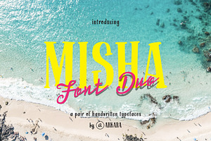 ARK Misha - Handwritten Font Duo