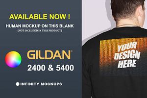 Gildan 2400 Long Sleeve Mockup