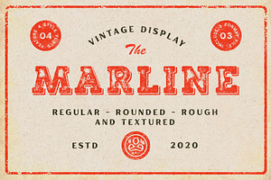 Marline - Vintage Texture Font