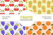 Fruity Seamless Pattern Set, a Food Illustration by Bielousova Art (Thumbnail 1 of 9)