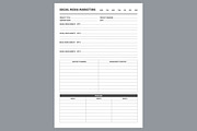 Social Media Marketing Planner Sheet, a Stationery Template by shahsoft (Thumbnail 2 of 4)