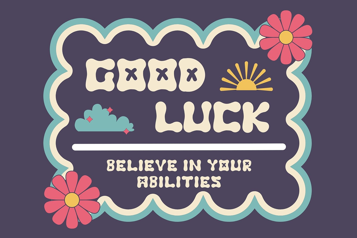 Happy grooming is a cute groovy font, a Serif Font by Brown Cupple (Photo 2 of 5)