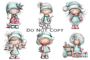 Cute Mrs Claus Clipart, an Illustration by Craft Nest (Thumbnail 5 of 9)