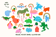 Magical Mystery Animal Illustrations, a Graphic by Studio Funshop by Kelli (Thumbnail 3 of 6)