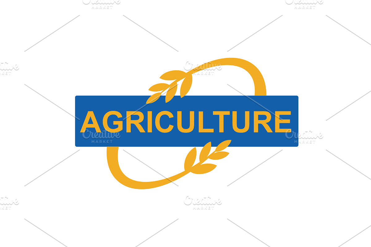Circular wheat stems logo design, an Object Illustration by LogosDen