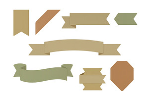 Collection of decorative ribbons and, an Illustration by ZinetroN
