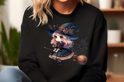 Cute Girl Sweden  gothic Witch Broom, an Illustration by DreamCafeArt (Thumbnail 6 of 7)