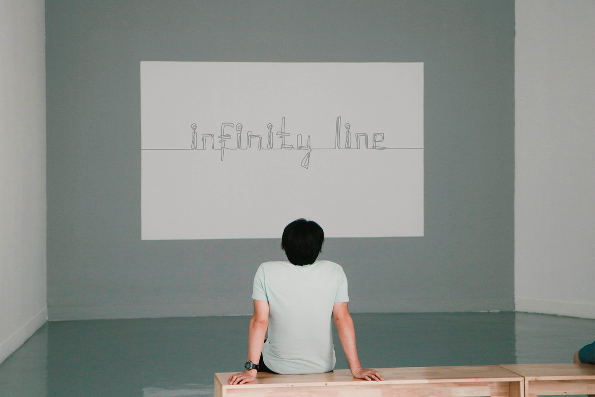 Continuity. One Line Font preview 3