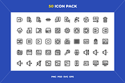 Audio edition icons, an Outline Icon by Wencory (Thumbnail 1 of 2)