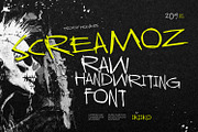 Screamoz - Raw Handwriting Font, a Handwritten Font by ikiiko (Thumbnail 1 of 7)