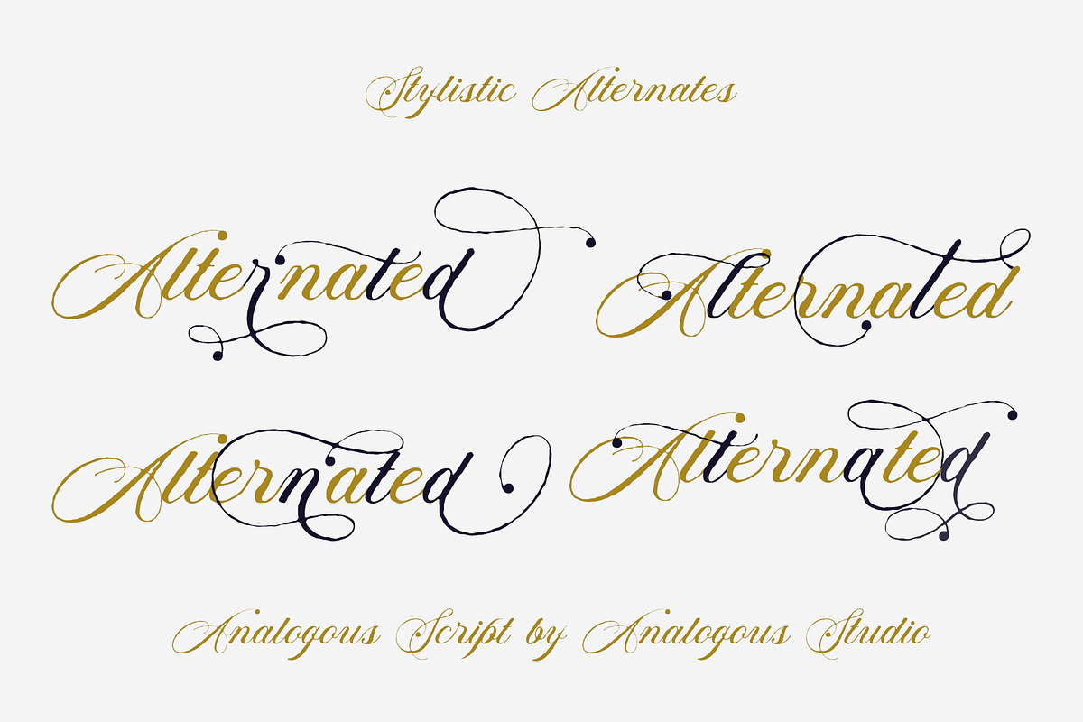 Analogous | Elegant Calligraphy preview 5