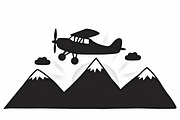 Adventure Plane Mountain Bundle, an Illustration by hafijul (Thumbnail 4 of 9)