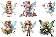 Quirky Funny Fairy Clipart, an Illustration by DreamArtGraphic (Thumbnail 3 of 5)