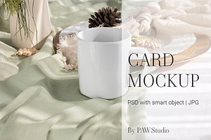 Christmas Mug Mockup Tea Cup Xmasch3, a Cups & Container Mockup by PawMockups