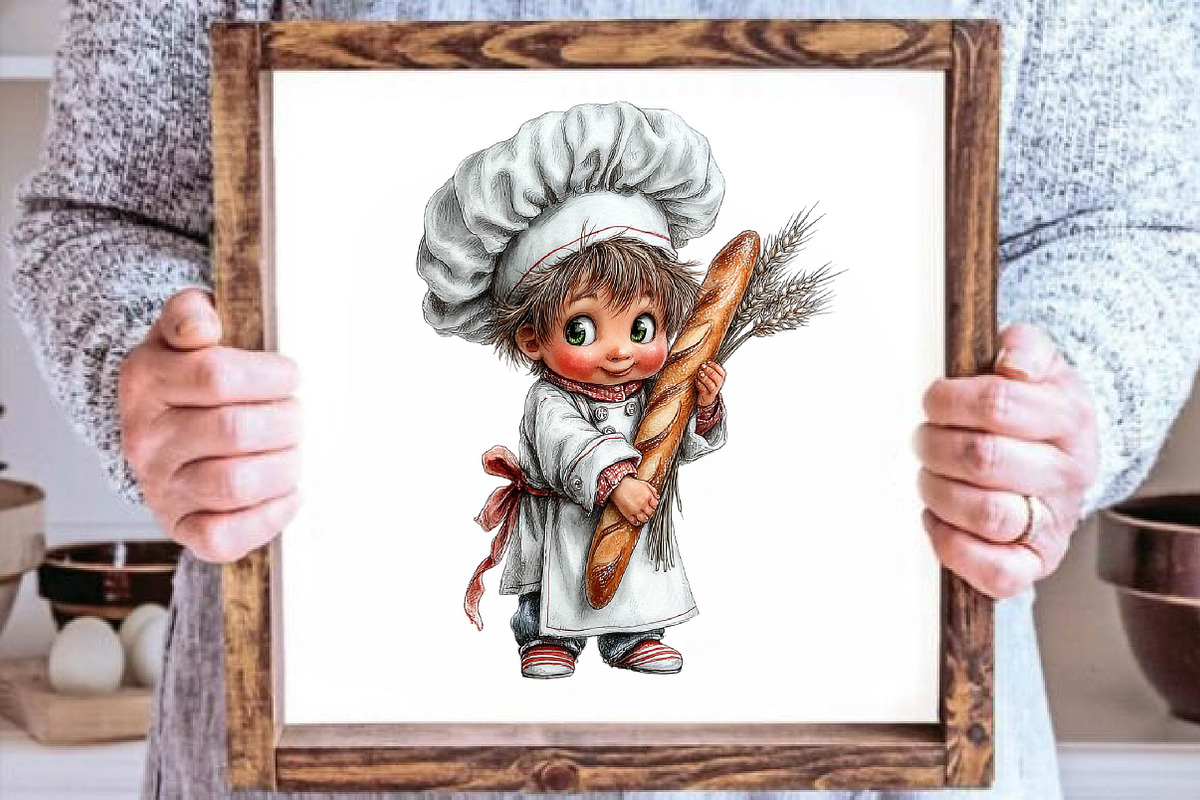 Cute little chef clipart, a Person Illustration by fashionaddict (Photo 5 of 7)