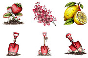 Watercolor Spring Clipart, an Illustration by CreationArt (Thumbnail 6 of 7)