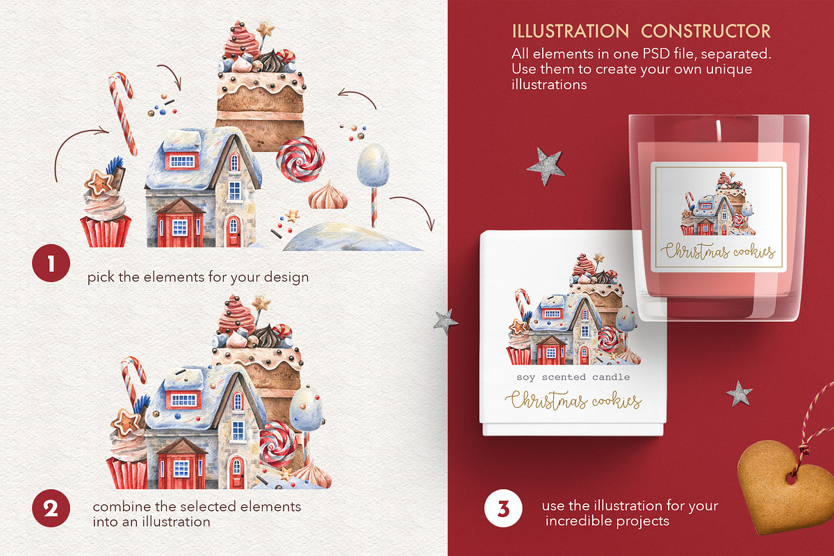 Sweet Winter Holidays, a Seasonal Illustration by Watercolor by Tonia Tkach (Photo 4 of 10)